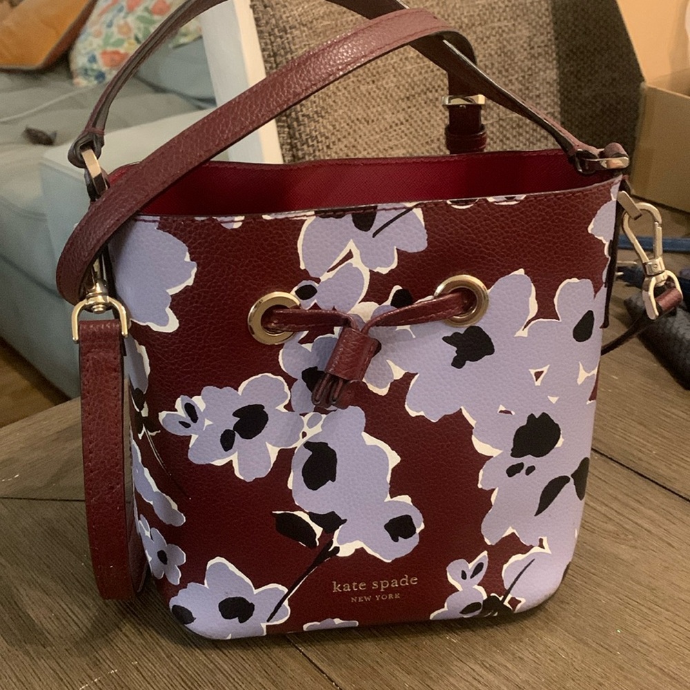 Cross body and handle floral satchel purse from Kate Spade